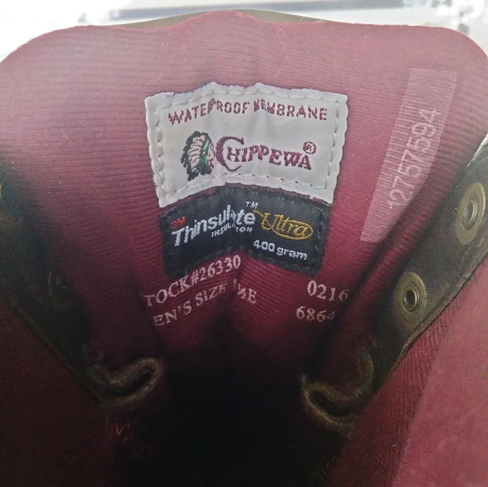 Chippewa Brown Leather Insulated Boots - Picture 10 of 10